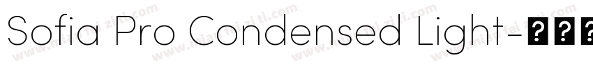 Sofia Pro Condensed Light字体转换